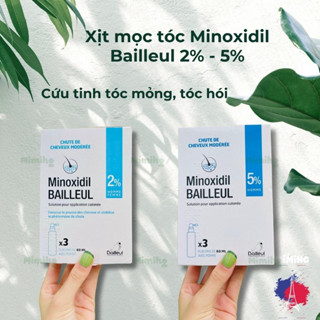 Xịt mọc tóc Minoxidil 2% - 5% nội địa pháp, giúp giảm rụng, kích thích mọc tóc hiệu quả cao_MiMi HG