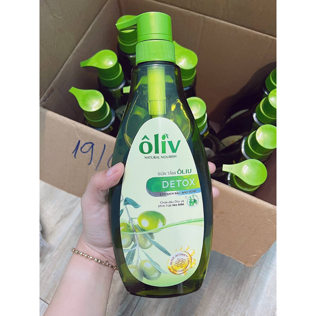🌷RẺ VÔ ĐỊCH🌷 Sữa Tắm Ôliv Natural Nourish Detox Sạch Sâu và Bảo Vệ Da 650Ml