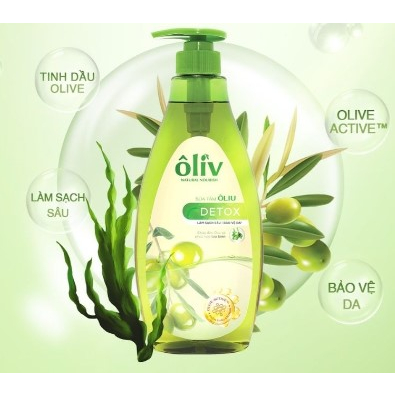 🌷RẺ VÔ ĐỊCH🌷 Sữa Tắm Ôliv Natural Nourish Detox Sạch Sâu và Bảo Vệ Da 650Ml