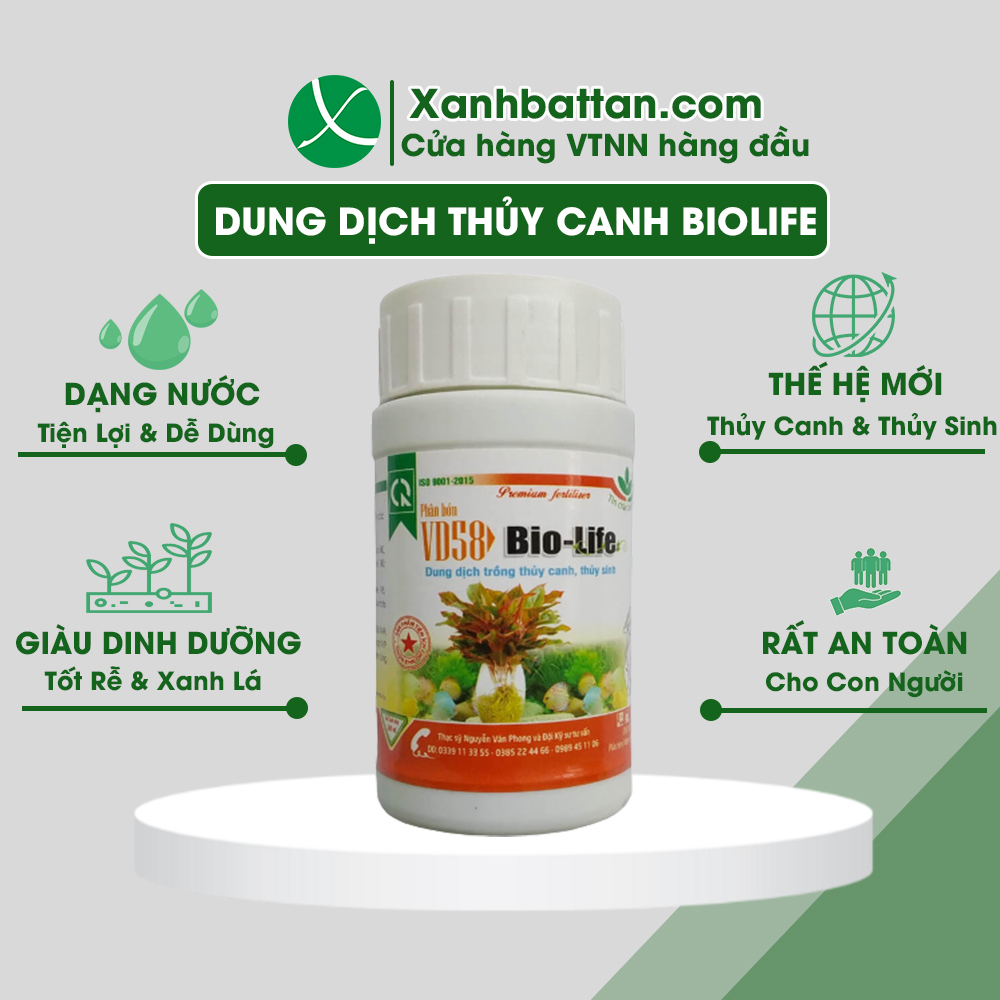 Dung Dịch Thủy Canh Biolife Chai 100 Ml