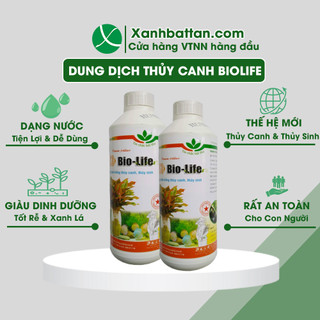 Dung Dịch Thủy Canh Biolife Trồng Rau Thủy Canh, Trồng Cây Thủy Sinh Chai 1 Lít