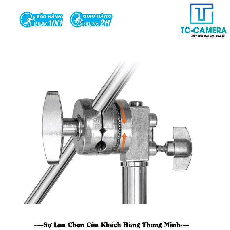 Chân đèn C Stand kim loại & boom treo đèn cao cấp