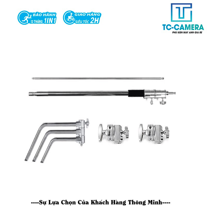 Chân đèn C Stand kim loại & boom treo đèn cao cấp