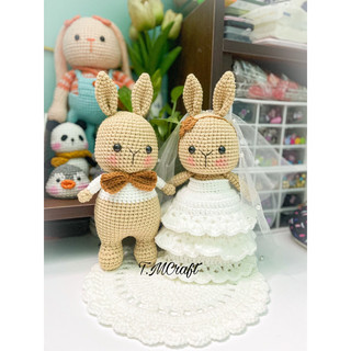 Thỏ cô dâu chú rể cute