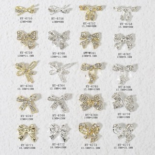 Charm nơ đá nail cao cấp,tổng hợp charm nơ đá