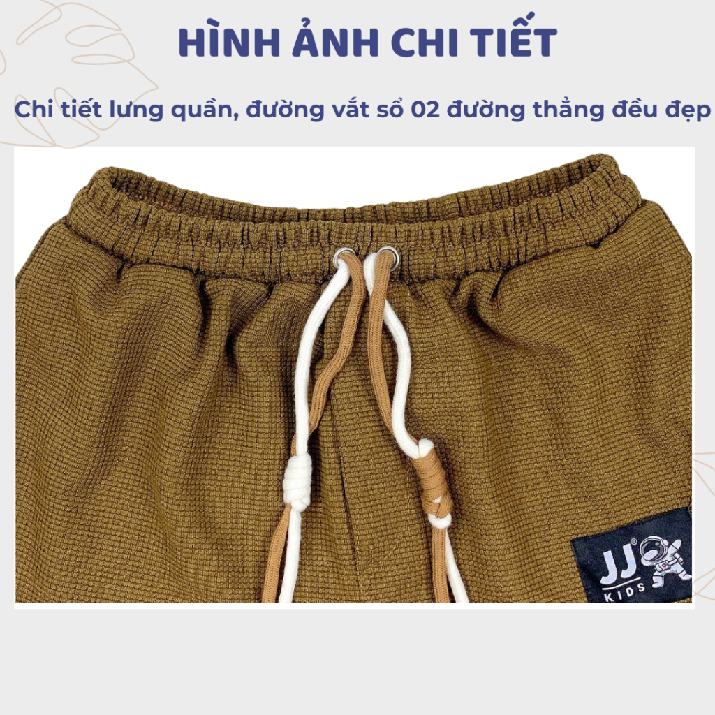 Quần short bé trai, quần thun ngắn bé trai năng động thoải mái size đại - JJ Kids