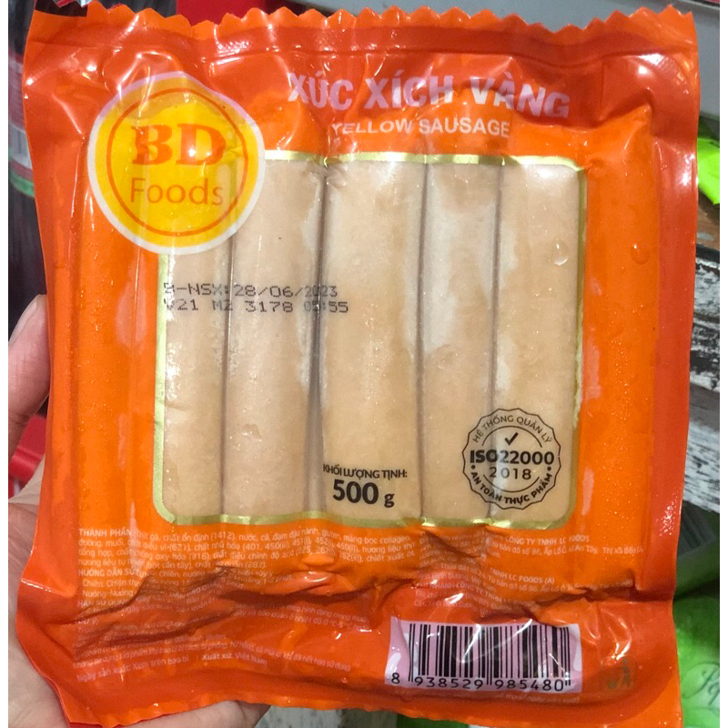 Xúc Xích Tươi BD gói 21 cây 500g (ship đà nẵng )