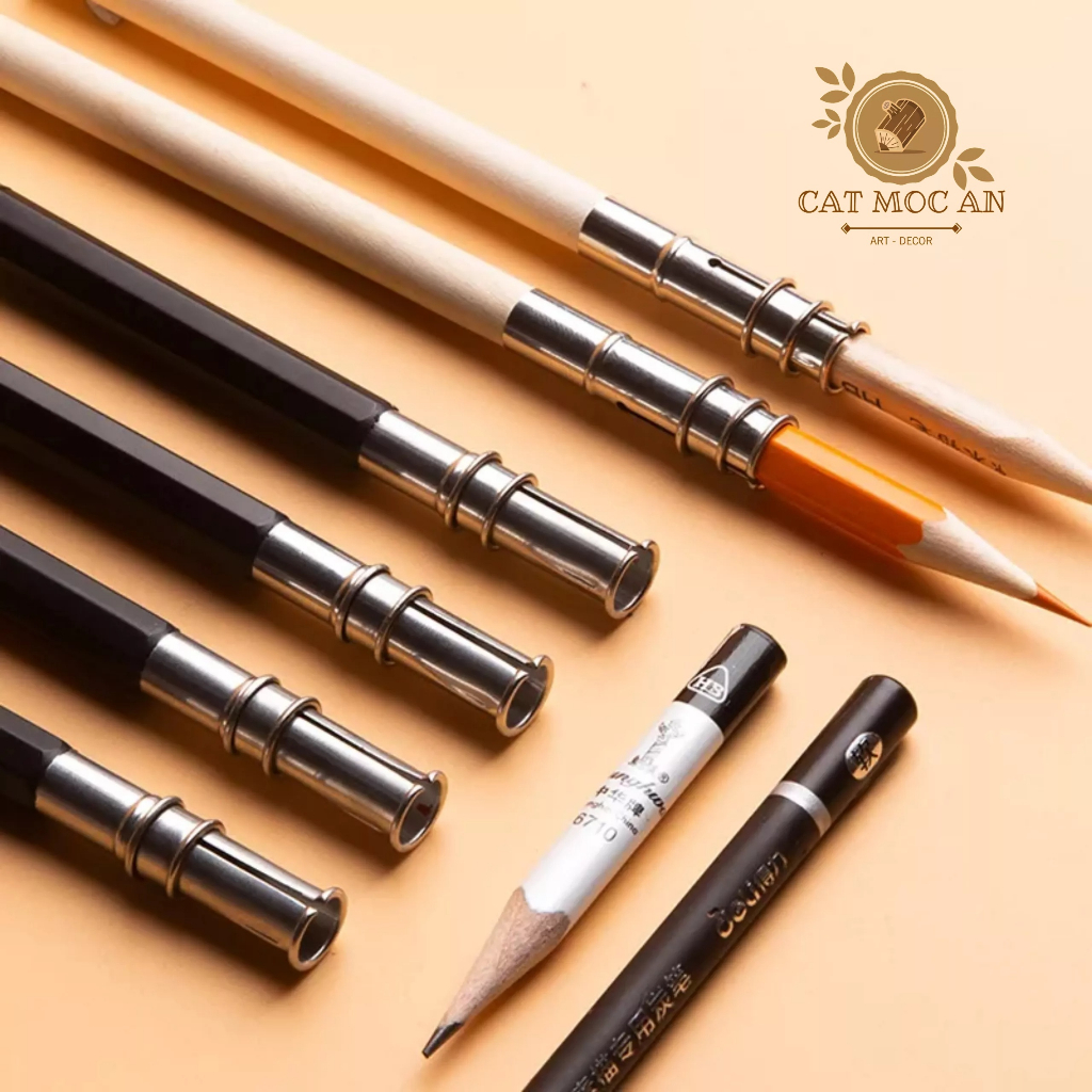 ĐẦU NỐI DÀI BÚT CHÌ -  LOẠI NHỰA ĐEN 2 ĐẦU