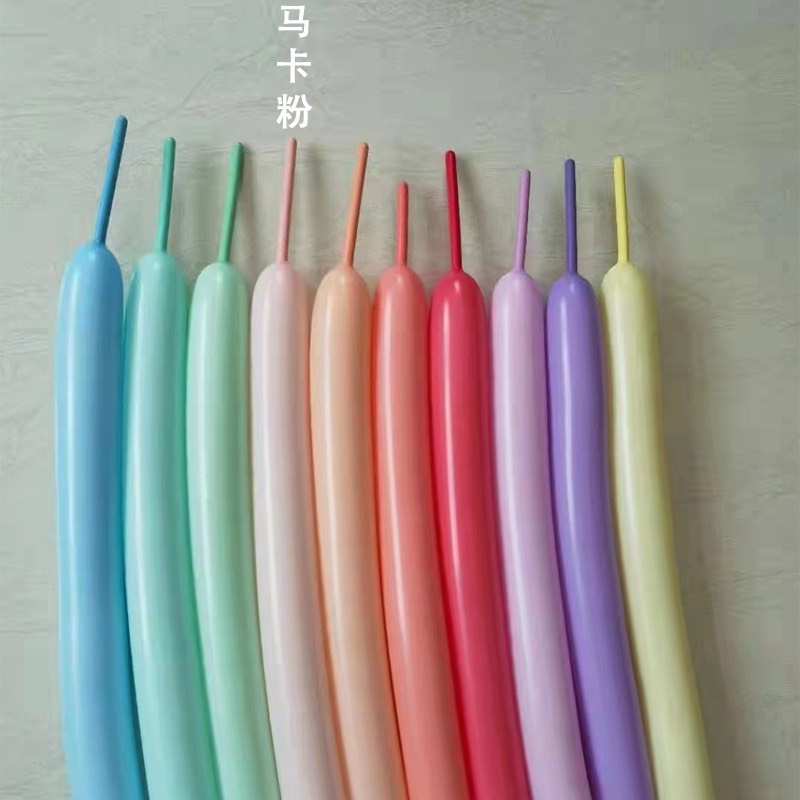 Set 10 Pastel Bóng Cao Su Dài Jun 260 Tạo Hình Bóng Nghệ Thuật Tông Màu Pastel