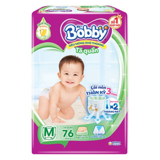 Tã Quần Bobby gói cực đại M76 ( 76 Miếng )