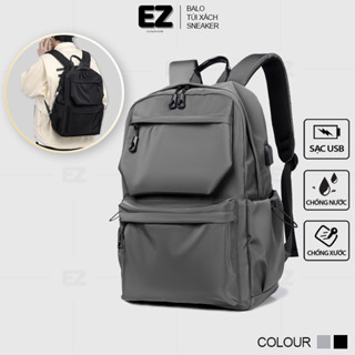 Balo đi học thời trang vải Oxford chống nước đựng laptop 15.6 inch EZ BALO Cặp đi học đẹp BLU12