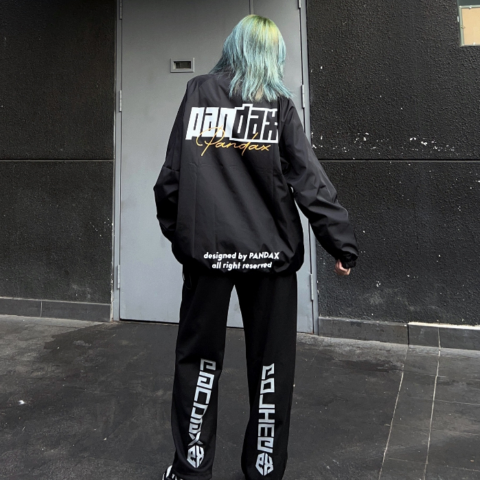 Quần ống rộng bigsize nam local brand Pandax polime thun dài dây rút unisex phong cách hiphop màu đen