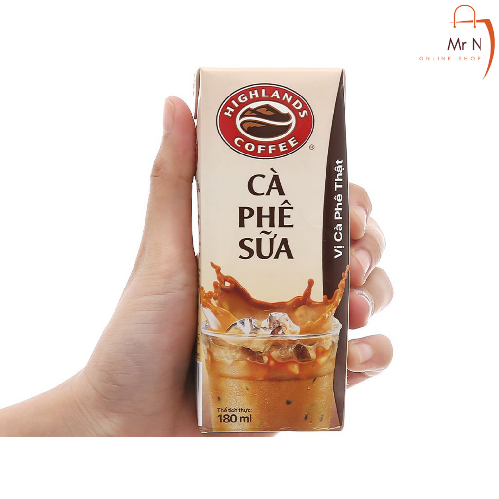 Thùng 48 hộp Cà phê sữa Highlands Coffee 180ml / hộp
