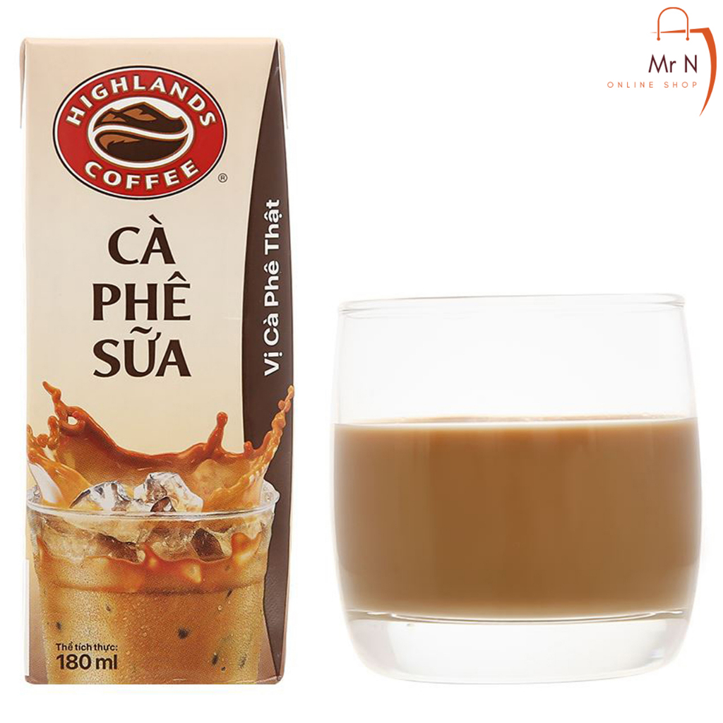 Thùng 48 hộp Cà phê sữa Highlands Coffee 180ml / hộp