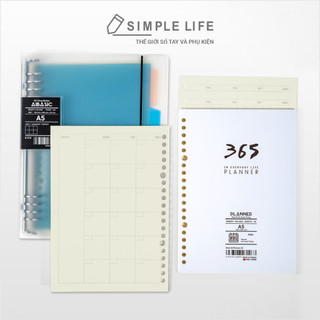 Giấy refill ruột sổ tay planner a5 20 lỗ, b5 26 lỗ, a4 30 lỗ futurebook