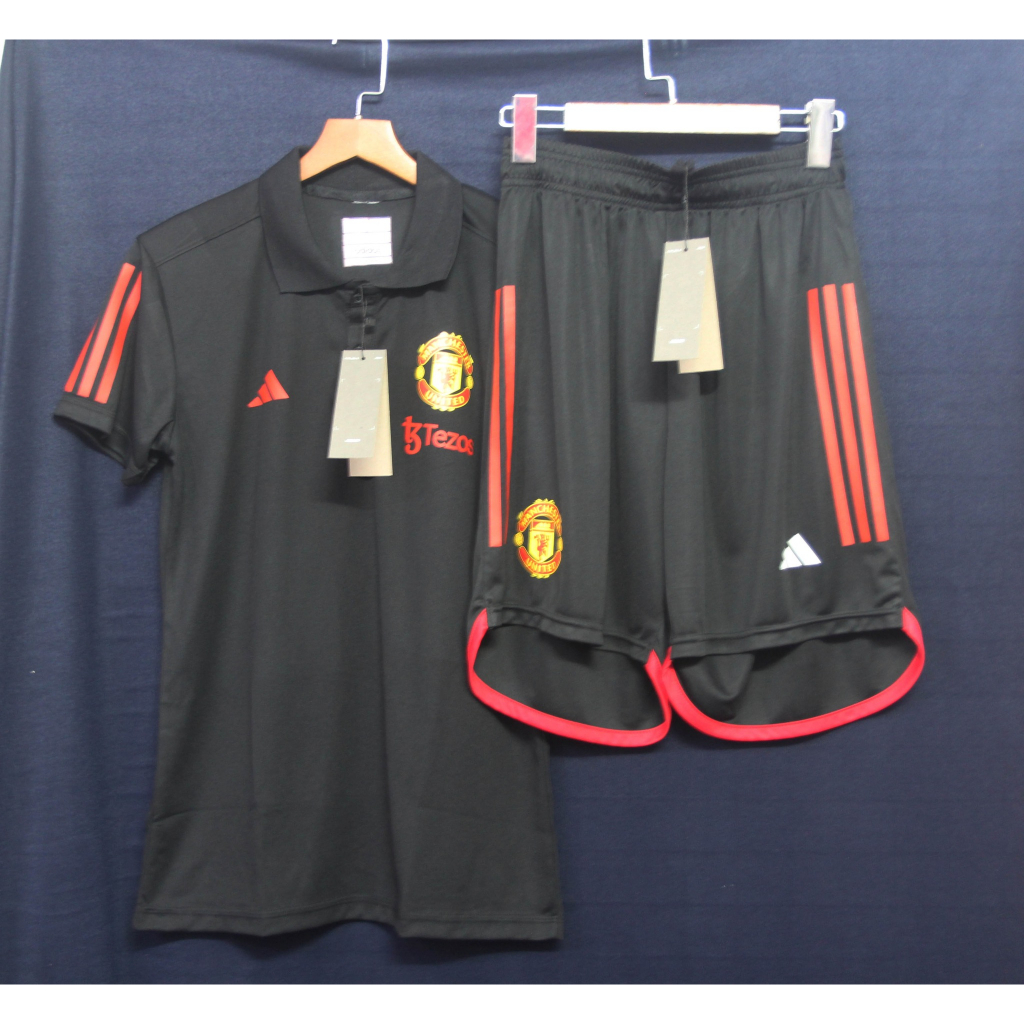 POLO MU 2023/24 - 2 MÀU ĐEN / TRẮNG MỚI