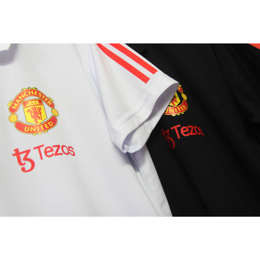 POLO MU 2023/24 - 2 MÀU ĐEN / TRẮNG MỚI