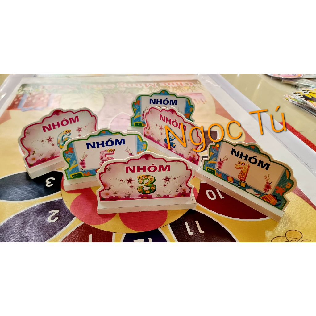💥BẢNG TÊN NHÓM ĐỂ BÀN A5 - 2 MẶT