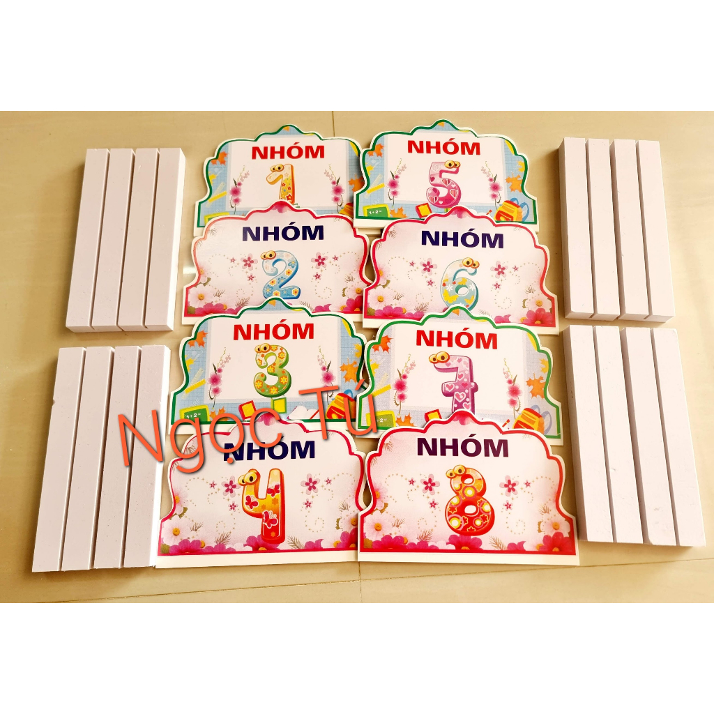 💥BẢNG TÊN NHÓM ĐỂ BÀN A5 - 2 MẶT