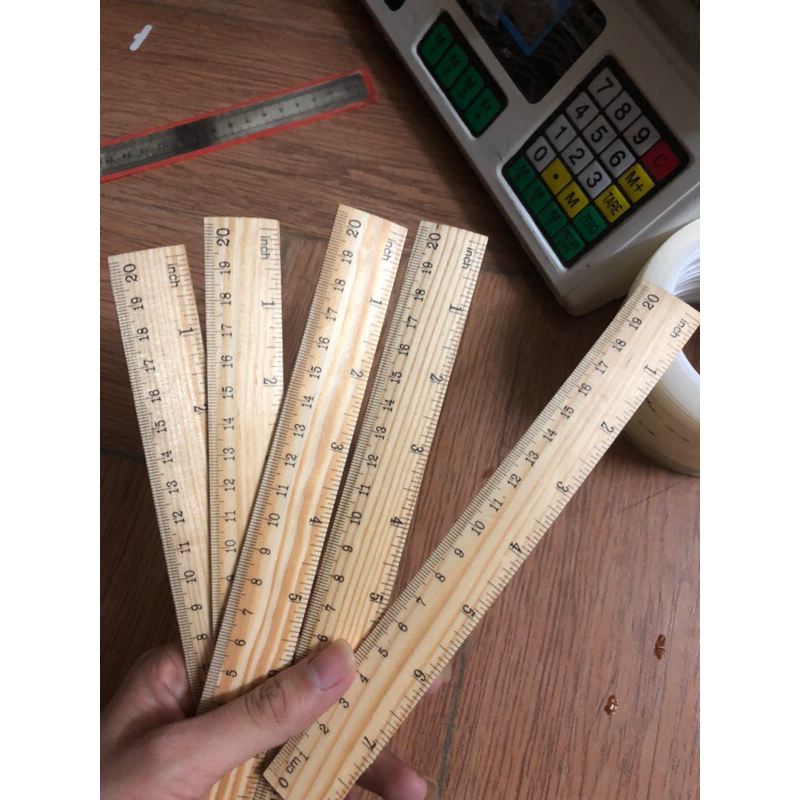 Thước gỗ 20cm