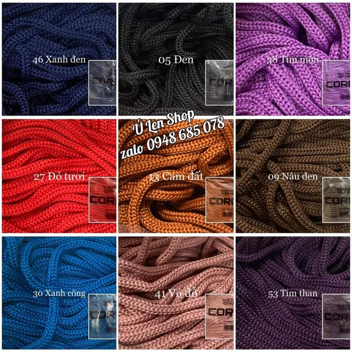 Dệt trơn 3mm Craft Yarn VN