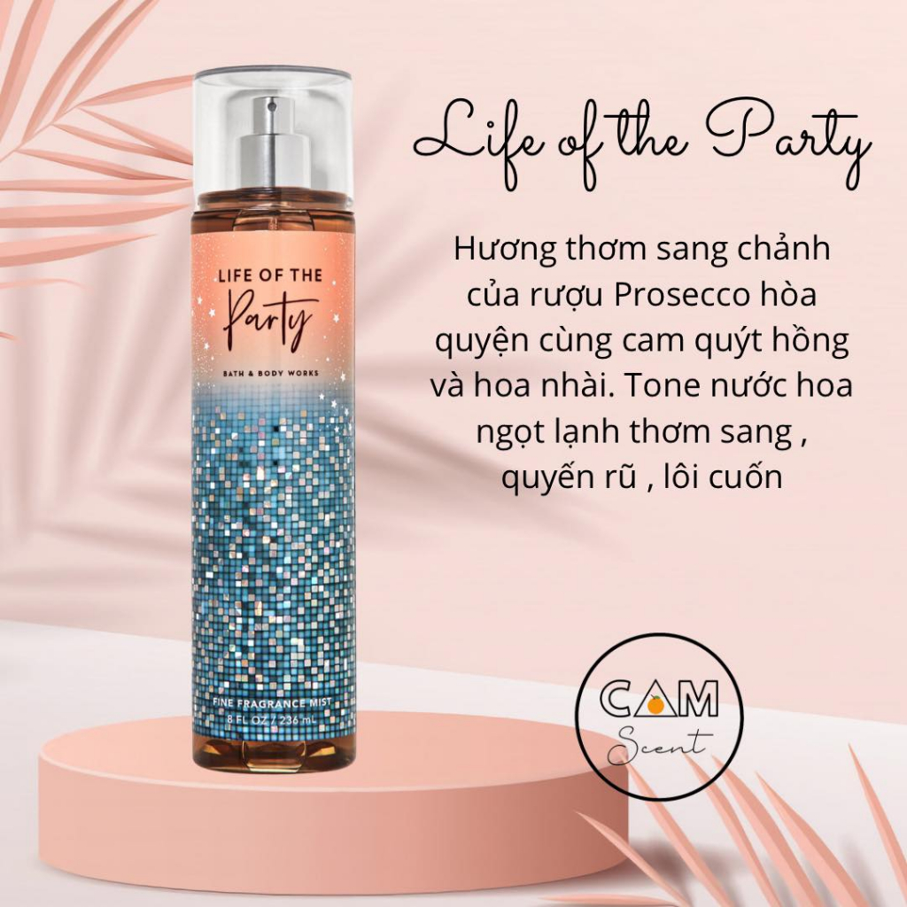 Xịt Thơm BodyMist Bath and Body Works - Life of the Party