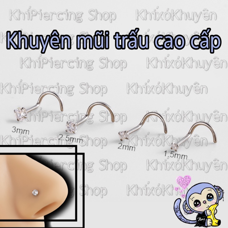 Khuyên Mũi Trấu Cao Cấp