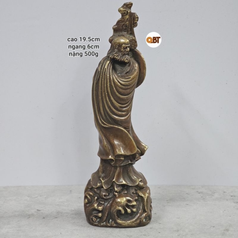 Tượng Đạt Ma Sư Tổ đứng bằng đồng phong thủy