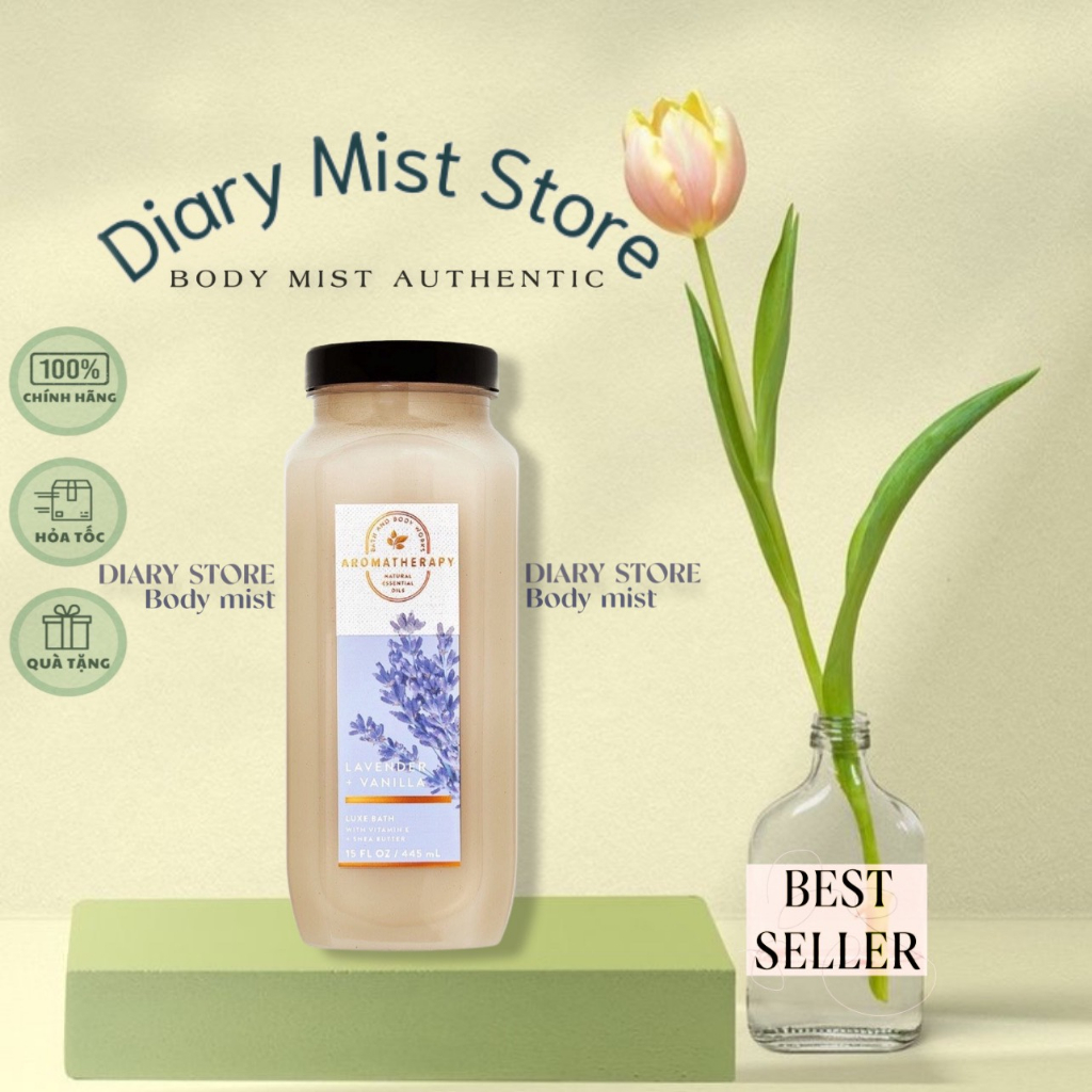 𝐃𝐢𝐚𝐫𝐲𝐦𝐢𝐬𝐭.𝐬𝐭𝐨𝐫𝐞 Muối tắm dưỡng thể Aroma Therapy Bath and Body Works - Lavender + Vanilla