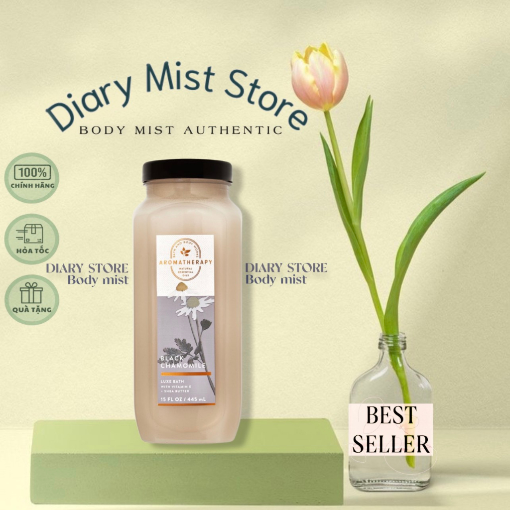 𝐃𝐢𝐚𝐫𝐲𝐦𝐢𝐬𝐭.𝐬𝐭𝐨𝐫𝐞 Muối tắm dưỡng thể Aroma Therapy Bath and Body Works - Black Chamomile