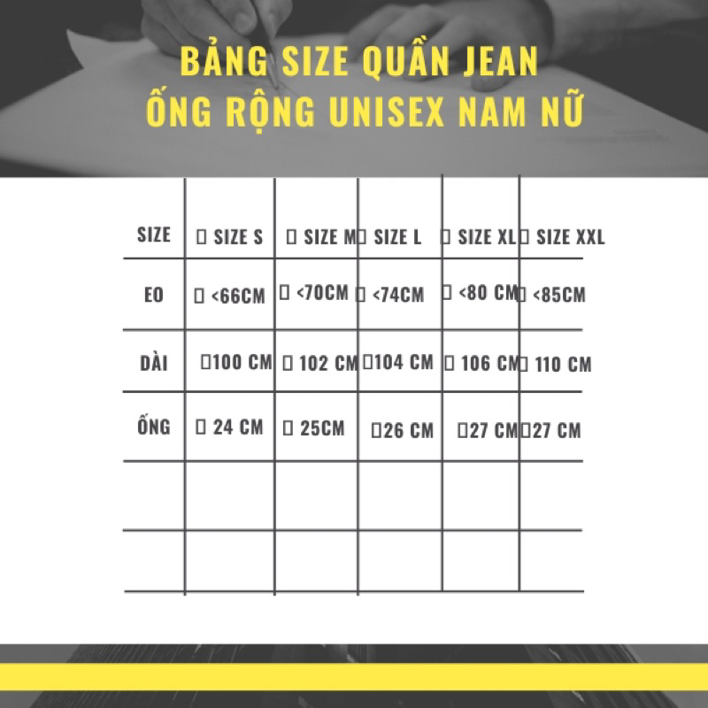 Quần Jean Ống Rộng Nam Nữ Unisex WASH 3 Màu phong cách