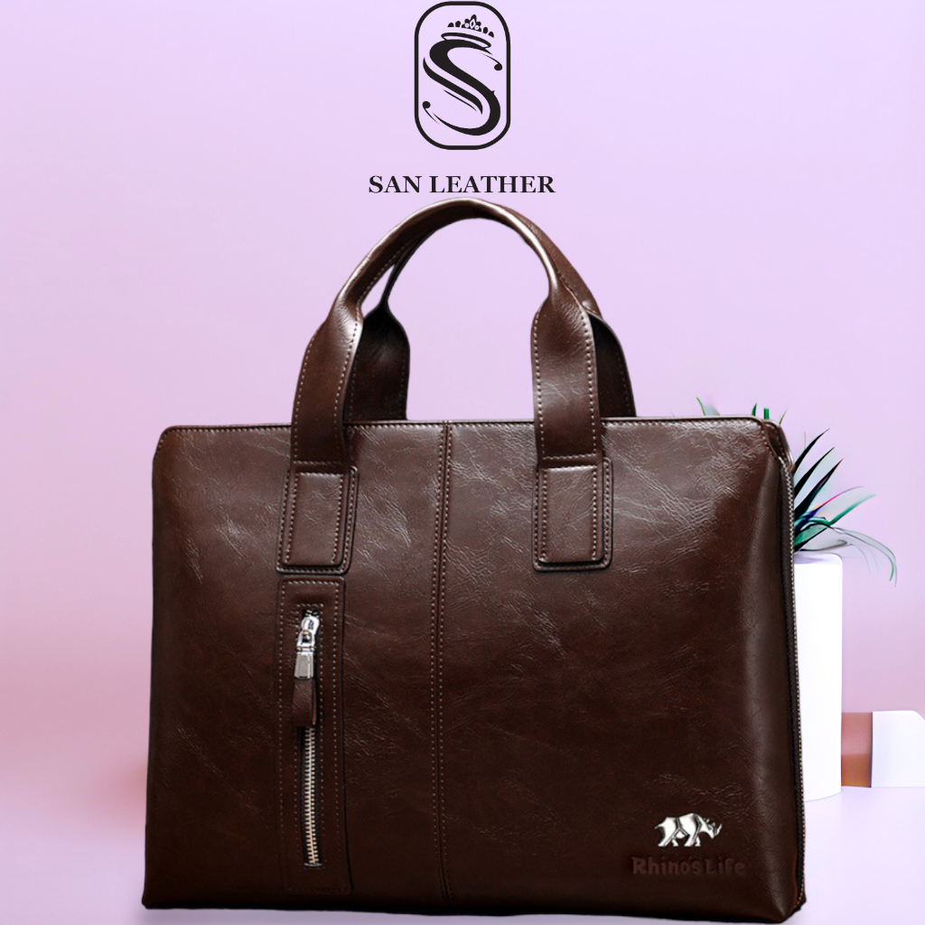 Cặp da San Leather 8667,Túi da công sở