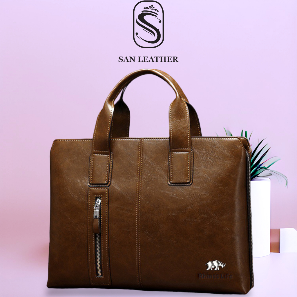 Cặp da San Leather 8667,Túi da công sở