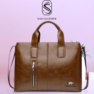Cặp da San Leather 8667,Túi da công sở