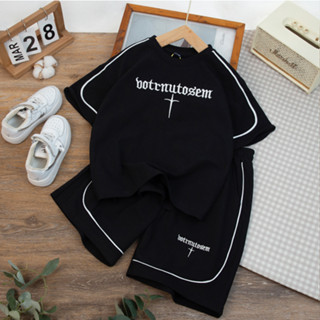 Quần áo bé trai, bộ thun mặc nhà, đi chơi hottrend, họa tiết chữ BOTR basic đơn giản, siêu ngầu, đủ sz đến 55kg