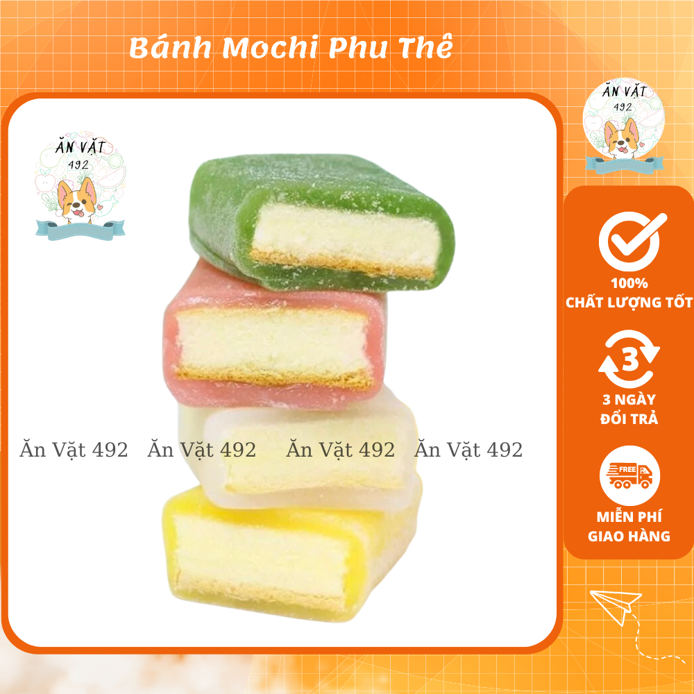 Bánh Mochi Phu Thê Đài Loan 4 Vị Thùng 2.5kg - Ăn Vặt 492