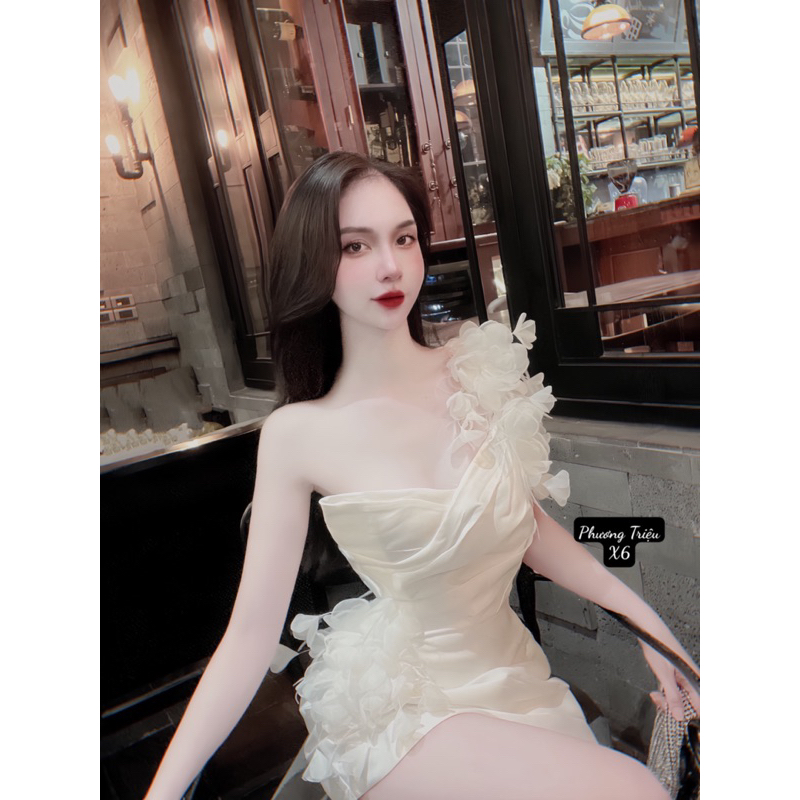 ĐẦM TACTA ĐÍNH HOA THỦ CÔNG