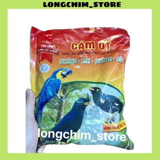 Cám ớt nhồng yểng két dạng hạt viên đỏ cho chim nhồng yểng bao bì 500g đóng gói
