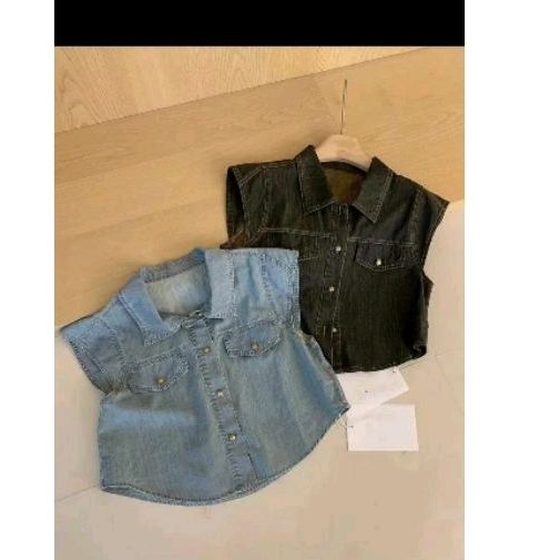 Áo sơmi jeans ngắn hàng QCL1