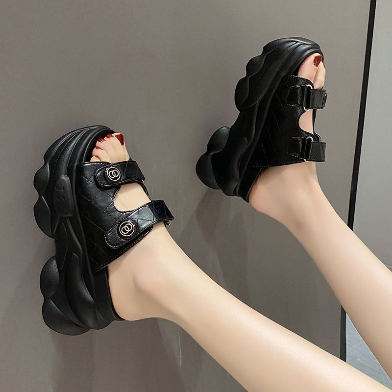 Dép bánh mì 2 quai đế 8cm