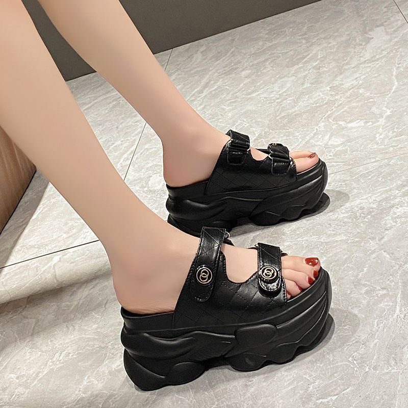 Dép bánh mì 2 quai đế 8cm