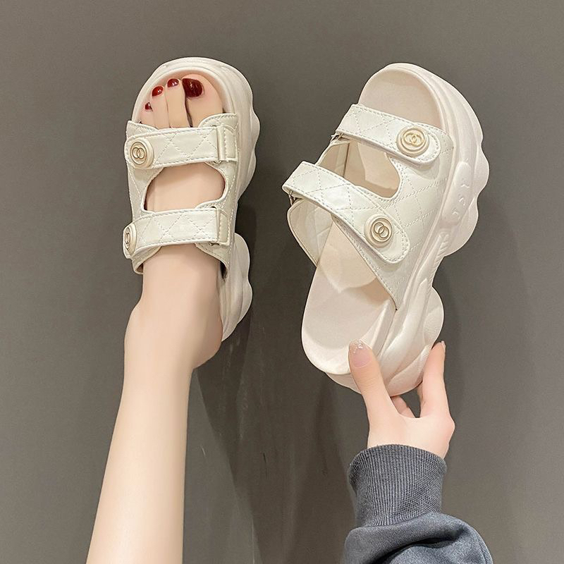 Dép bánh mì 2 quai đế 8cm