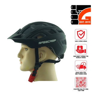 Nón bảo hiểm xe đạp chính hãng Basecamp B666 - Nhập khẩu - Đen full