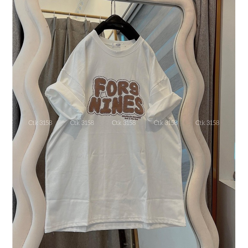 [ Rẻ vô địch ] Áo thun cotton khô 3158 form rộng tay lỡ - FORS NINES