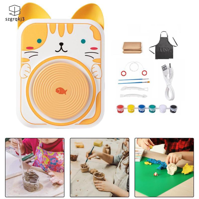 Đồ Chơi Máy Làm Gốm Cho Bé Giúp Bé Sáng Tạo Làm Một Thợ Gốm Chuyên Nghiệp