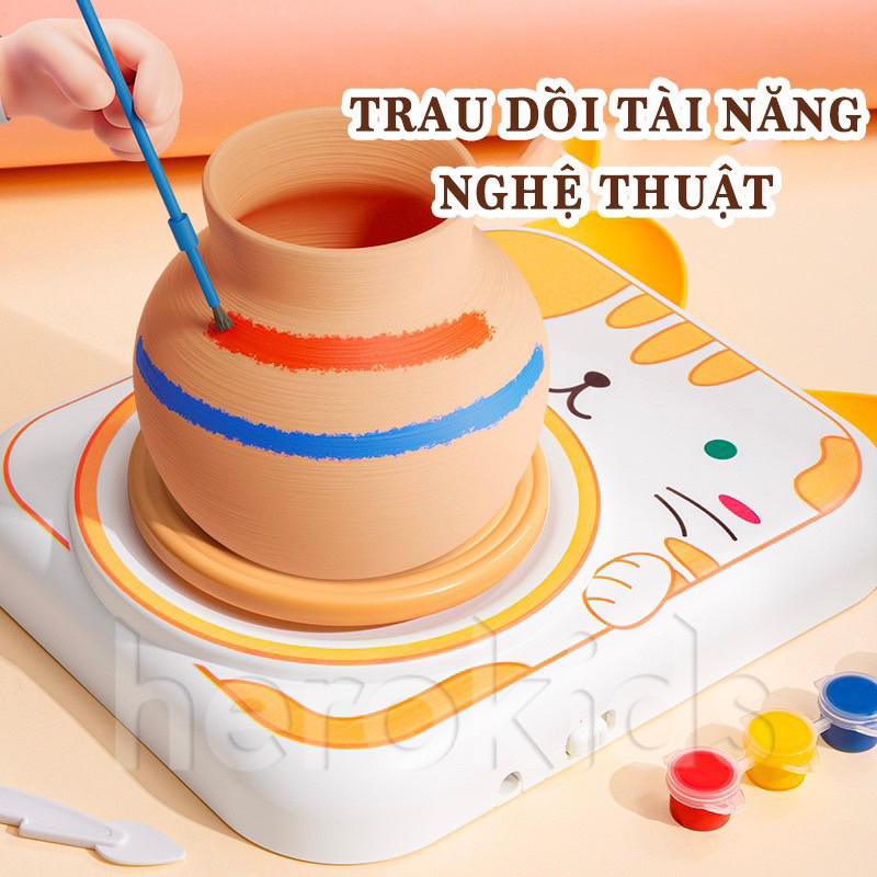 Đồ Chơi Máy Làm Gốm Cho Bé Giúp Bé Sáng Tạo Làm Một Thợ Gốm Chuyên Nghiệp