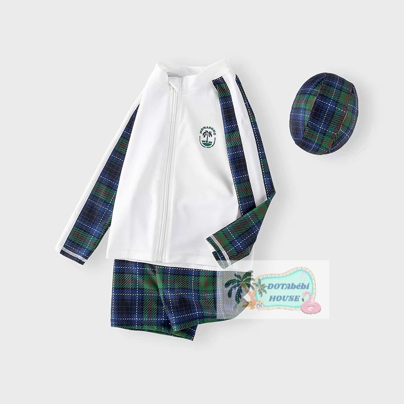 20-52kg tặng nón Đồ bơi rời tay dài MOMASONG UPF 50+ size đại cho bé trai cho nam người lớn mã SW0731 - DOTAbébi HOUSE