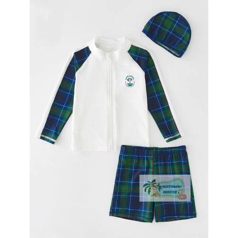 20-52kg tặng nón Đồ bơi rời tay dài MOMASONG UPF 50+ size đại cho bé trai cho nam người lớn mã SW0731 - DOTAbébi HOUSE