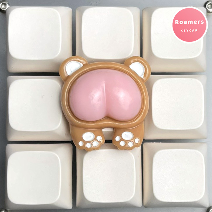 Nút Bàn Phím Cơ Mông Mèo Gấu Thỏ Phím Lẻ Keycap