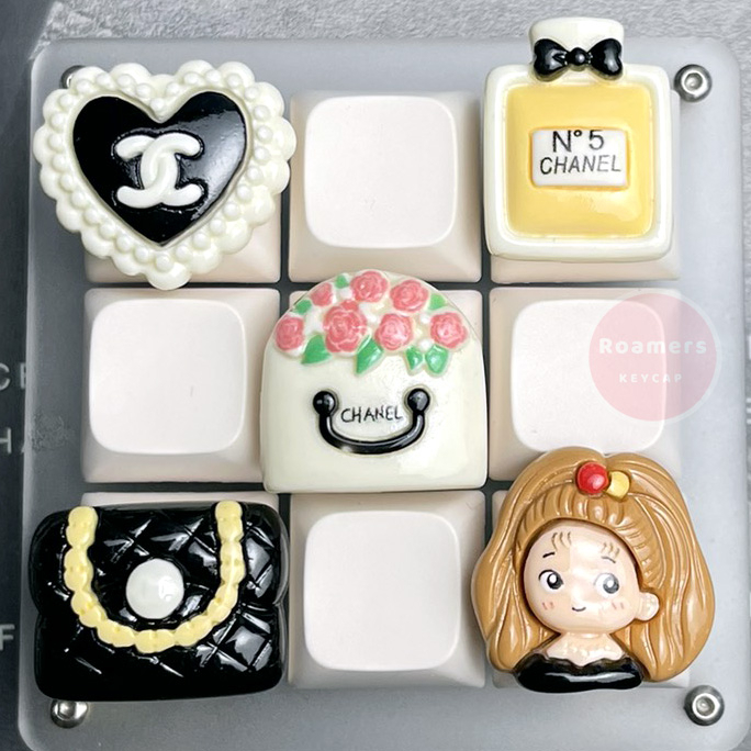 Nút Bàn Phím Chanel Túi Xách Nước Hoa Chanel Siêu Sang Chảnh Keycap